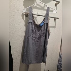 Simply Vera Vera Wang Charcoal Sleeveless Blouse
